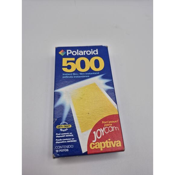Polaroid 500 Instant film 10 exposures Joycam Captiva Expired 04/2004 New Sealed - Picture 1 of 7